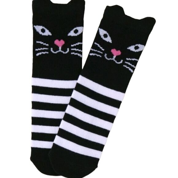 Cat 🐈‍⬛ Face Baby Socks - Picture 4 of 7